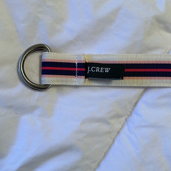 🌟J Crew Striped Grosgrain ribbon loop belt - Picture 3 of 6